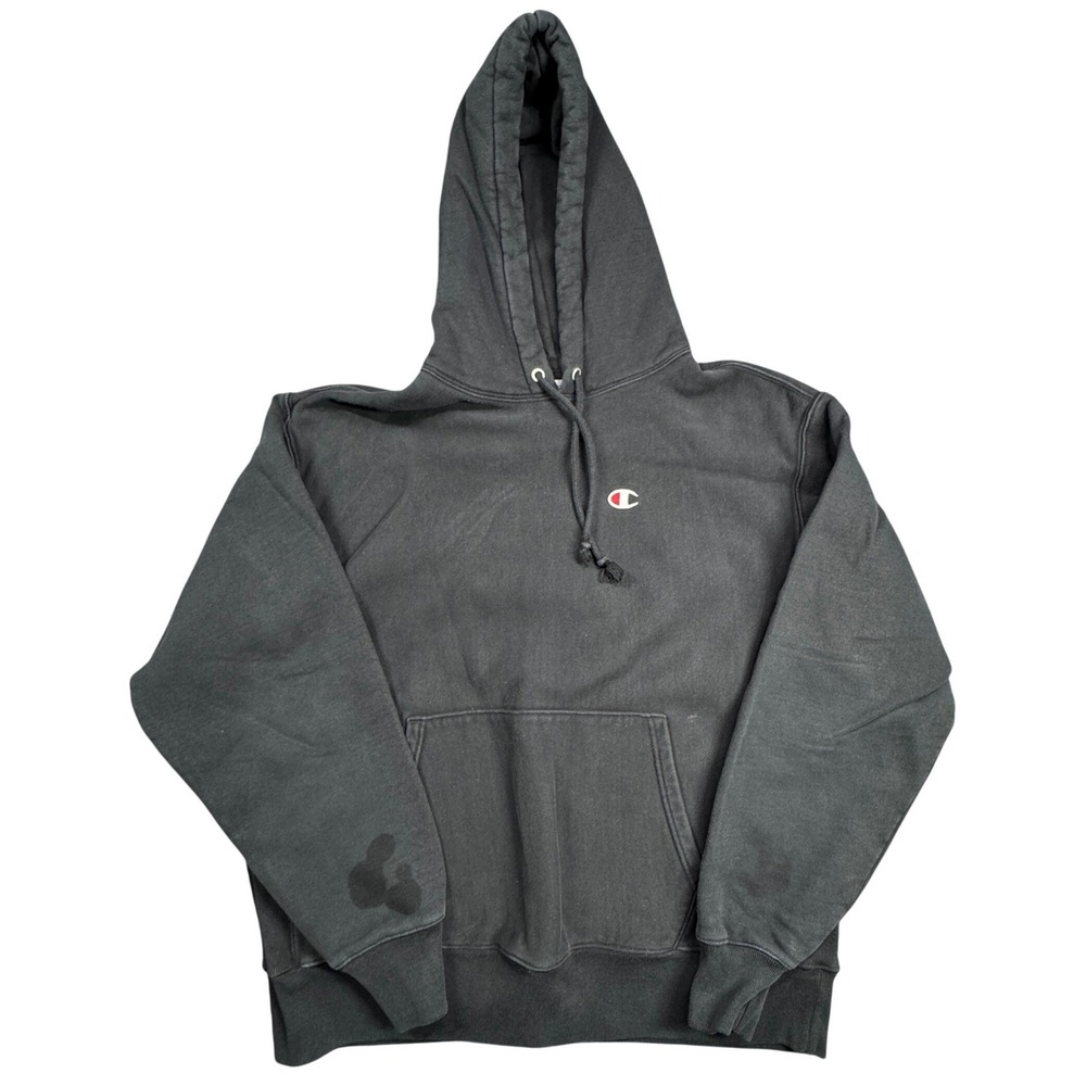 Champion Reverse Weave Hoodie Mens XL Black Pullover Heavyweight Fleece